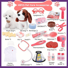 28pc 2-In-1 Pet Vet First Aid & Care Set - Halloween Gift