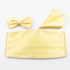 3pcs Girdle Bow Tie Pocket Squares Set