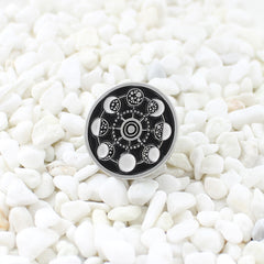 Circular Universe Starry Sky Moon Brooch