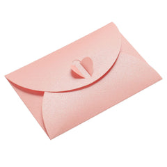 10PCS Small Greeting Card Envelopes Bronzing Love Pearl Paper Mini Envelope