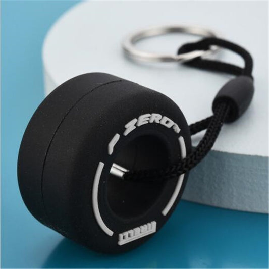 Cartoon Small Tire Keychain Unisex Car Bag Key Ring Pendant