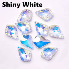 16MM Maple Leaf Crystal Glass Pendant Clothing Jewelry Shoe Buckle