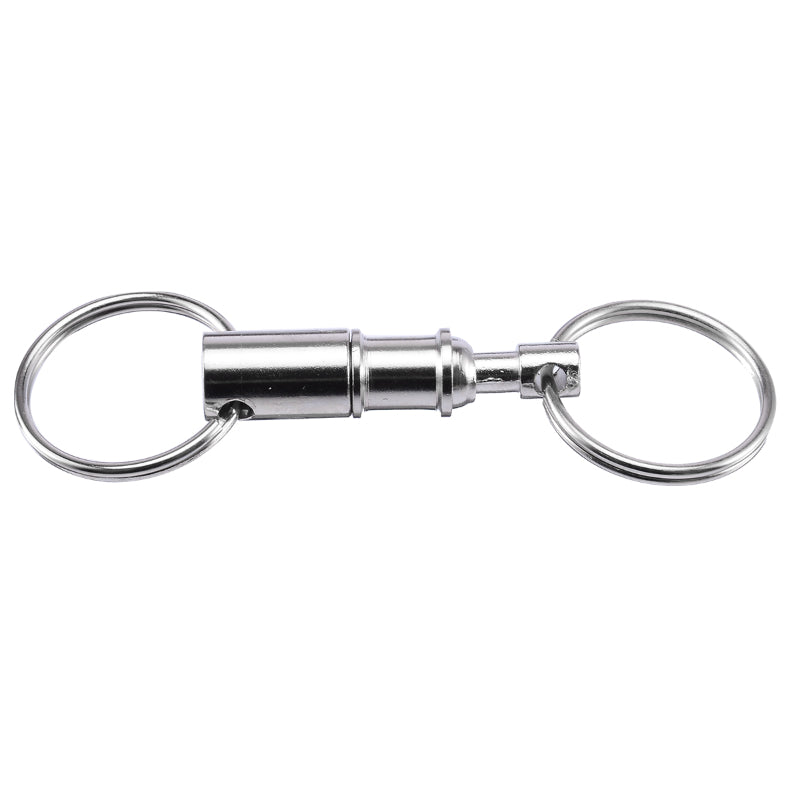 Detachable Key Chain Quick Release Double Split Rings Easy Access
