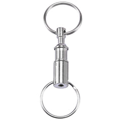 Detachable Key Chain Quick Release Double Split Rings Easy Access