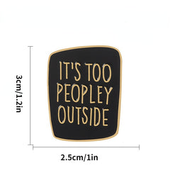 Men's Alloy Brooch for Introverted Crowd Social Phobia - No Touching