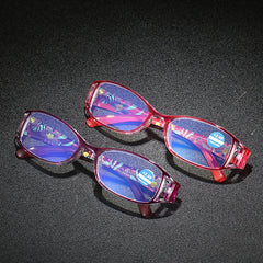 Plastic Light Blocking Reading Glasses With Soft Case For Women