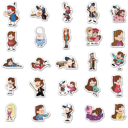 50pcs Cartoon Anime Stickers Waterproof for Travel Phone Case