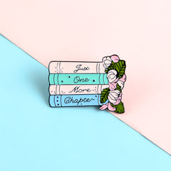 Pink Flower Student Book Brooch Buttons & Pins
