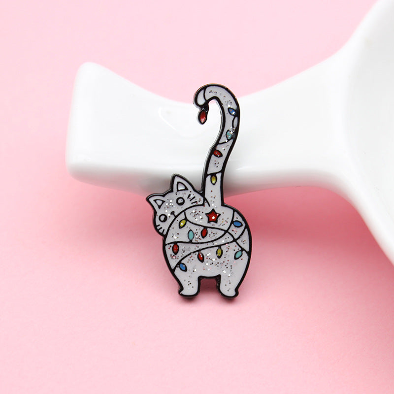 Long Tail Sexy Cat Brooch