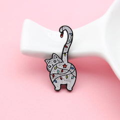 Long Tail Sexy Cat Brooch