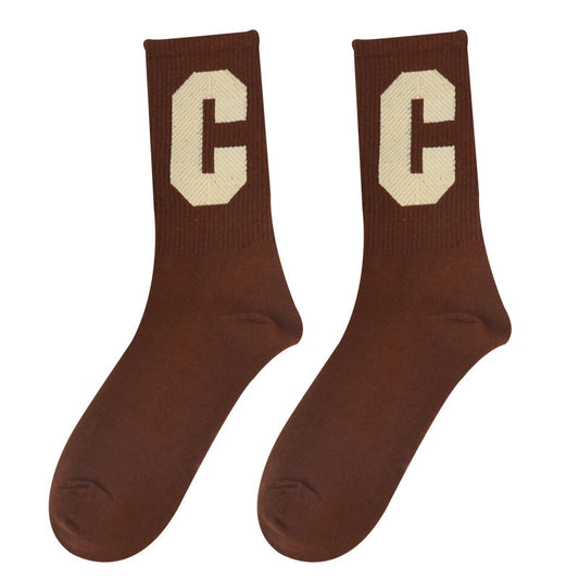 5 Pairs Sports Mid Calf Cotton Socks for Men and Women