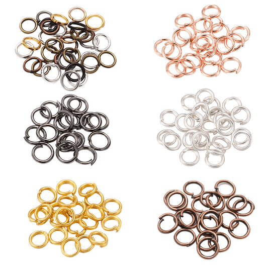 200pcs 4-20mm Jump Rings Split Rings Connectors DIY Jewelry Making Accessories