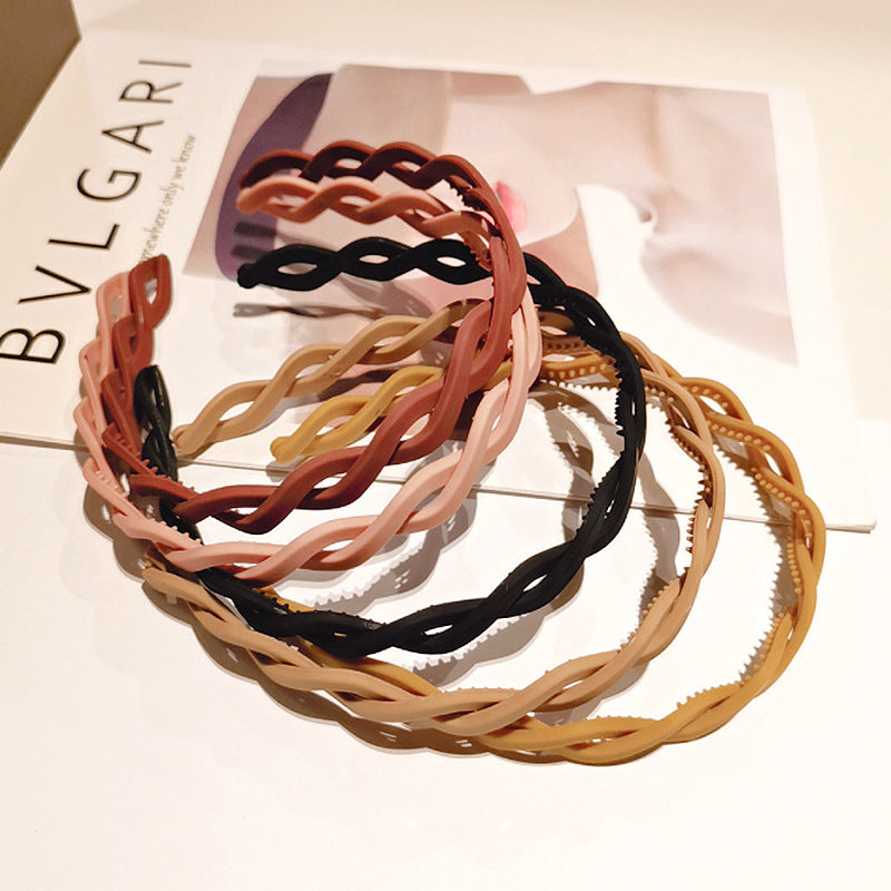 Wavey Hair Hoop Non Slip Headband Hair Accessories for Women Girls