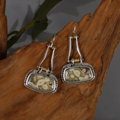 Vintage Baroque Beads Earrings Geometric Jewelry Women Girls