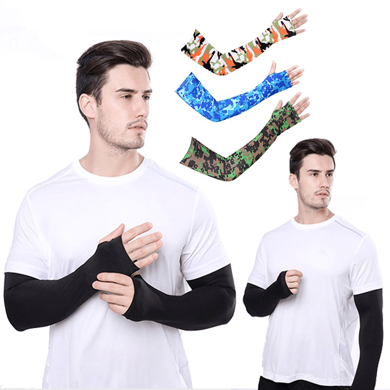 Breathable Camouflage UV Arm Sleeves for Outdoor Sports