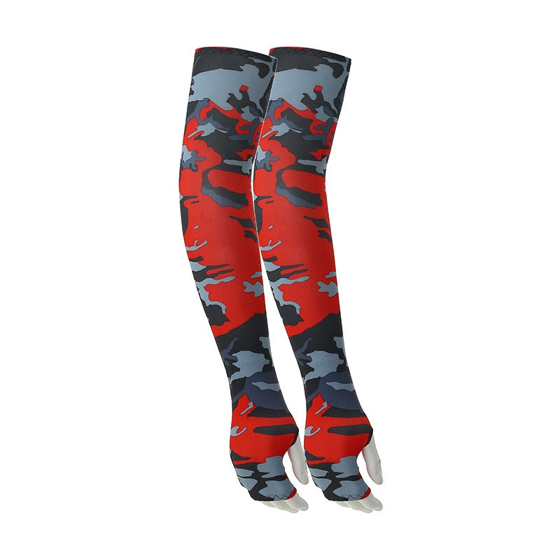 Breathable Camouflage UV Arm Sleeves for Outdoor Sports