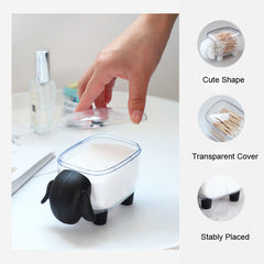 Sheep Shaped Toothpick Holder Portable Storage Box Desk Organizer
