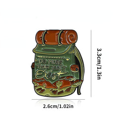 Mysterious Bag Travel Backpack Oil Drop Brooch