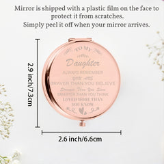 Inspirational Compact Mirror - Graduation Gift for Teen Girls