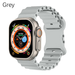 Silicone Sport Strap For Smart Watch Ultra 49mm 45mm 44mm 40mm 41mm 42mm 38mm 40