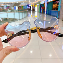 Girls Bear Shape UV Protection Sunglasses Gift For Kids