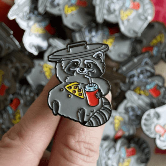Funny Grey Cat Brooch