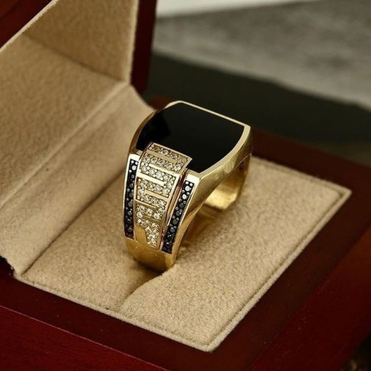 Men's Wide Face Hip Hop Ring
