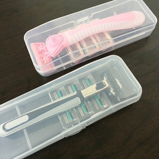 Clear Universal Shaver Storage Box for Men - Eco Friendly