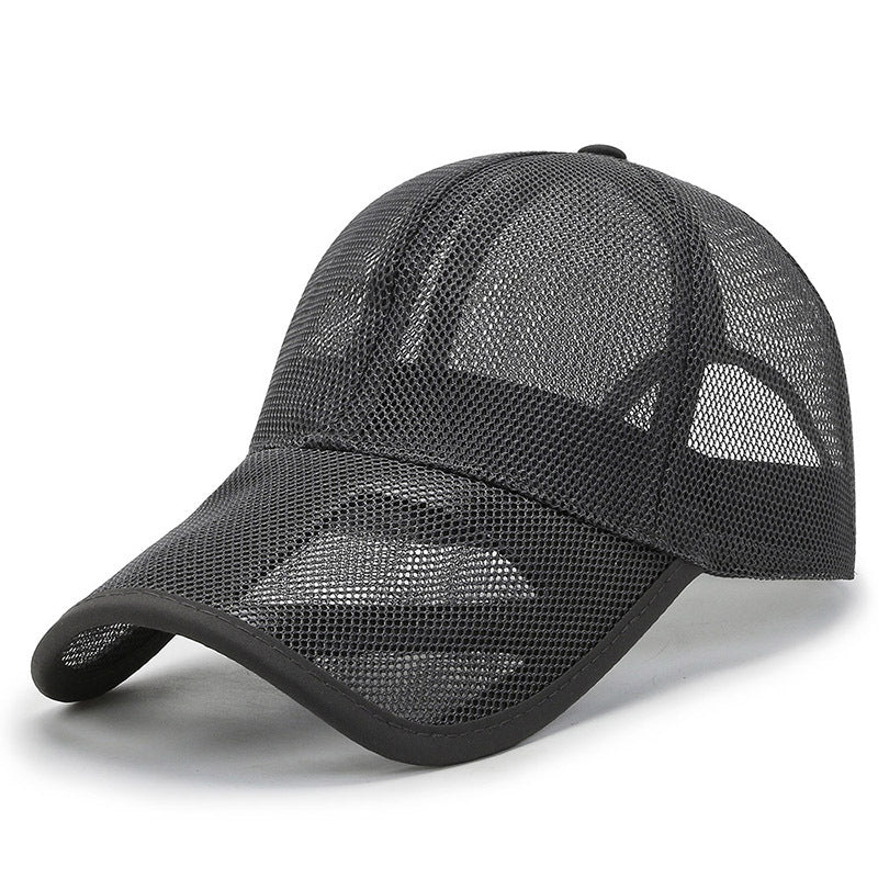 Mesh Breathable Baseball Cap Outdoor Solid Hat Summer Holiday