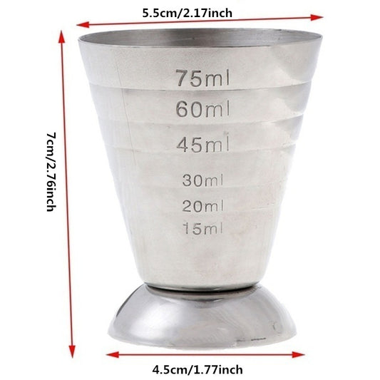 Stainless Steel Jigger for Cocktails & Mixed Drinks