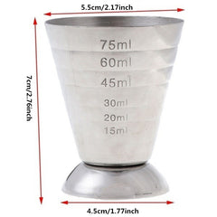 Stainless Steel Jigger for Cocktails & Mixed Drinks
