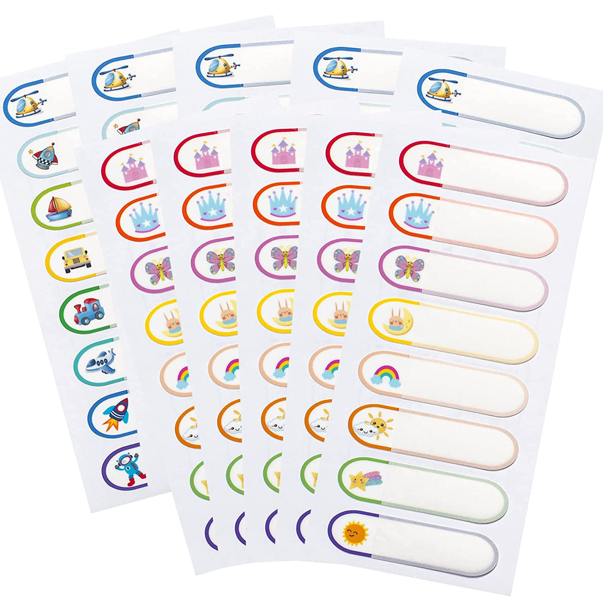 80pcs Waterproof Baby Bottle Labels - Daycare, Preschool, Toddlers