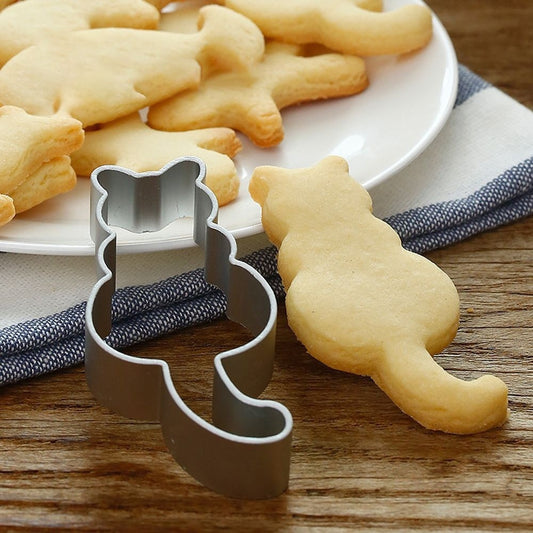 Cat Shaped Aluminium Baking Mould for Cookies & Cakes