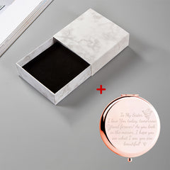 Personalized Compact Mirror for Sister - Perfect Gift Idea