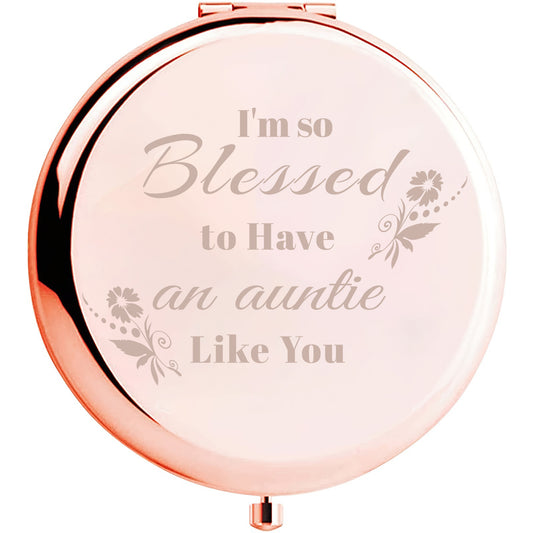 Engraved Compact Mirror - I'm So Blessed - Birthday Wedding Gift
