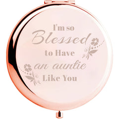Engraved Compact Mirror - I'm So Blessed - Birthday Wedding Gift