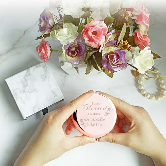 Engraved Compact Mirror - I'm So Blessed - Birthday Wedding Gift