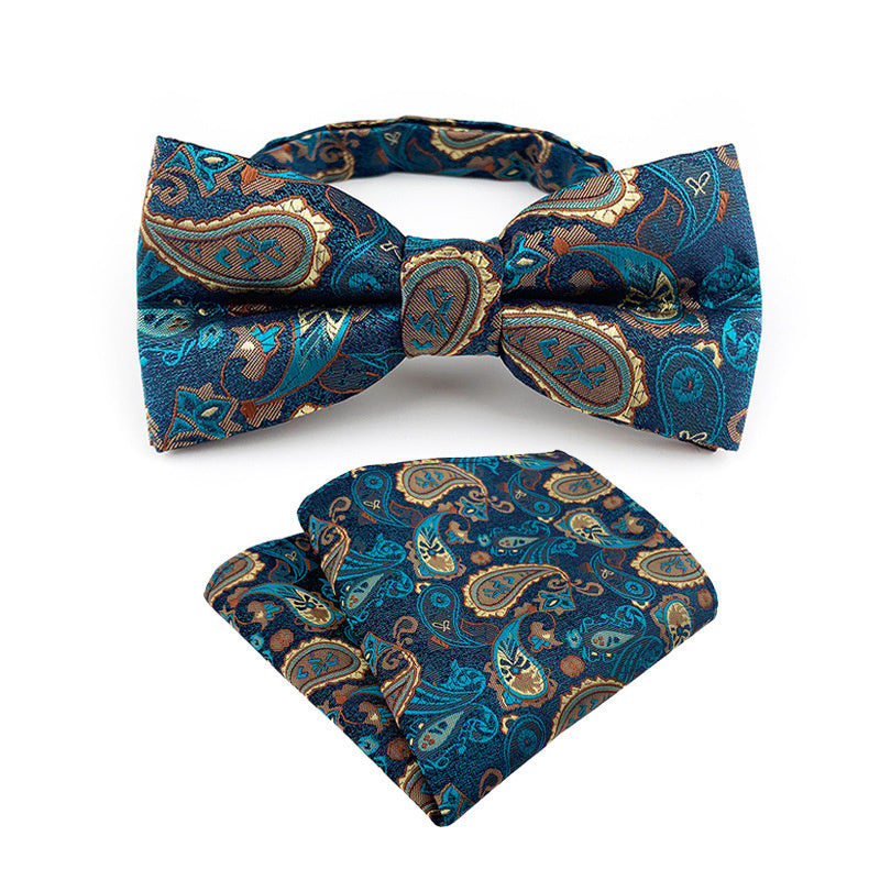 Paisley Bow Tie & Pocket Square Set