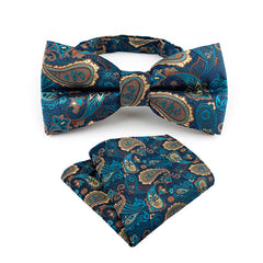 Paisley Bow Tie & Pocket Square Set