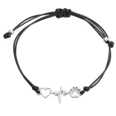 Dog Claw Wax Thread Woven Bracelet for Women