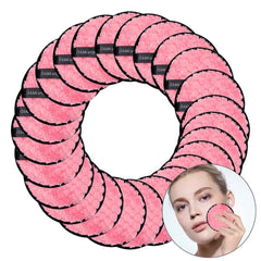 3pcs Reusable Makeup Puffs Microfiber Towels Double Sided Gentle Makeup Removal