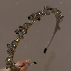 Crystal Crown Hairband Retro Classic Headdress Birthday Party