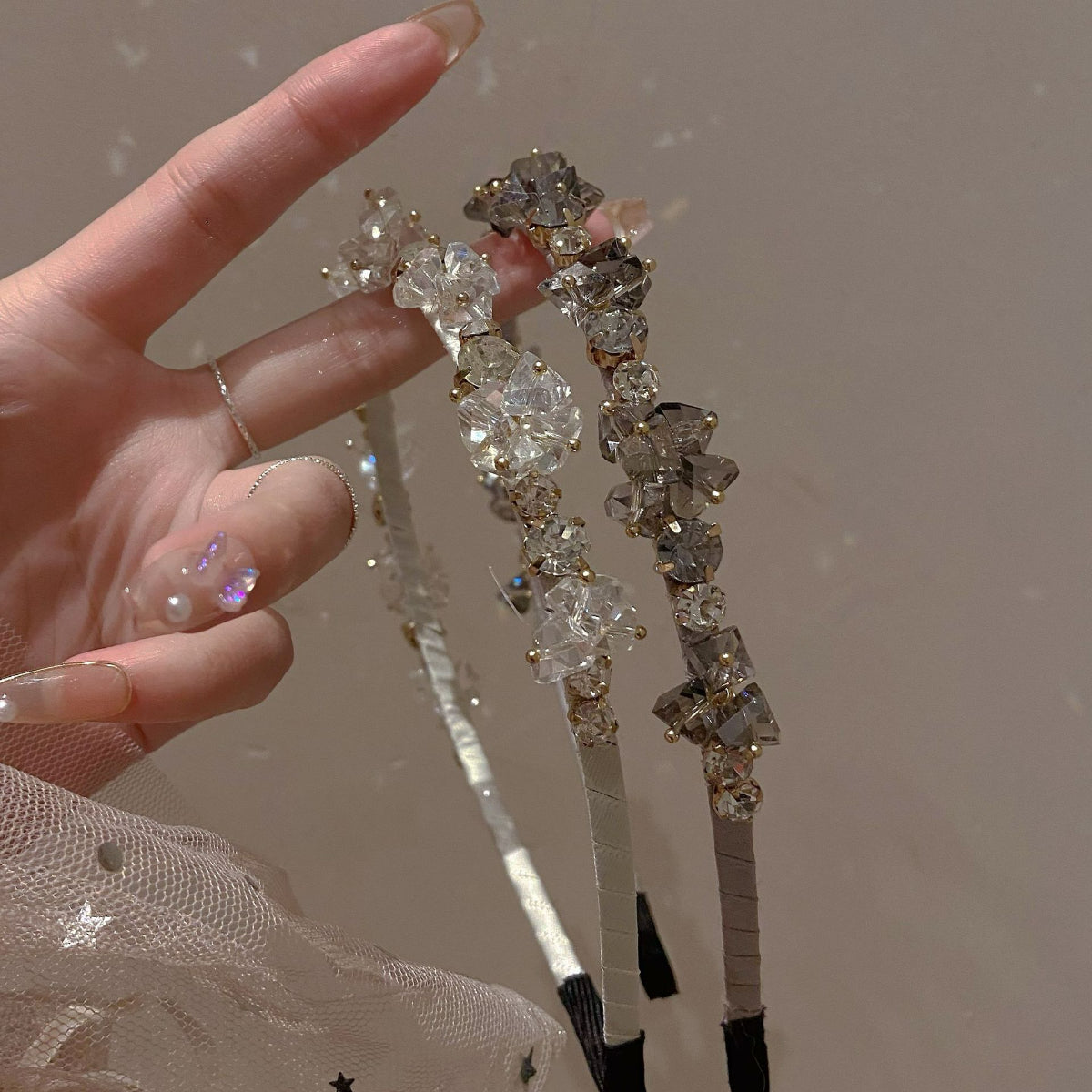 Crystal Crown Hairband Retro Classic Headdress Birthday Party