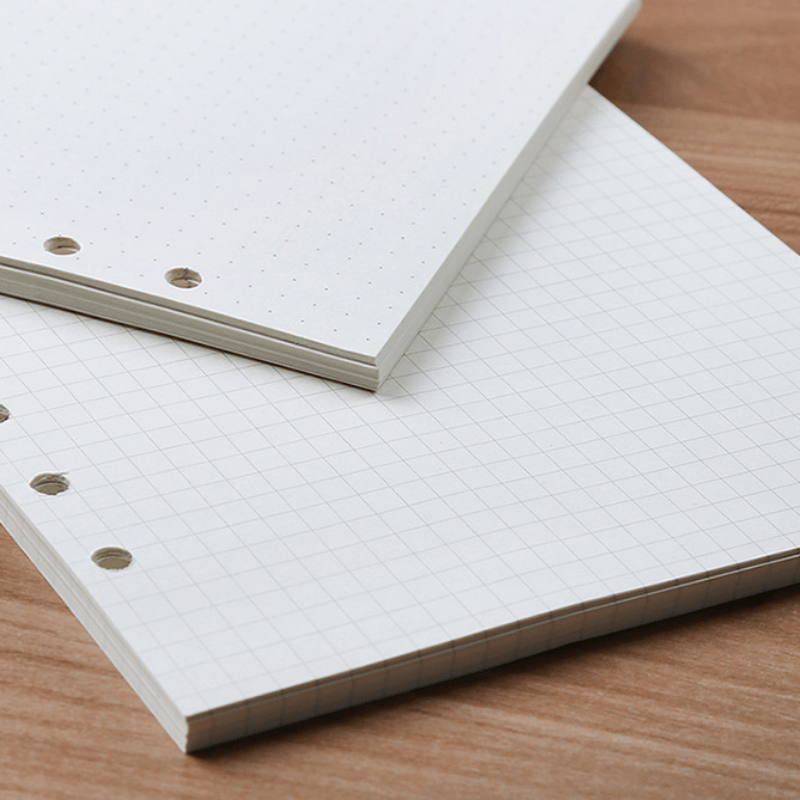 6 Hole Loose Leaf Paper Refills for Binder Notebook Planner Diary Journals