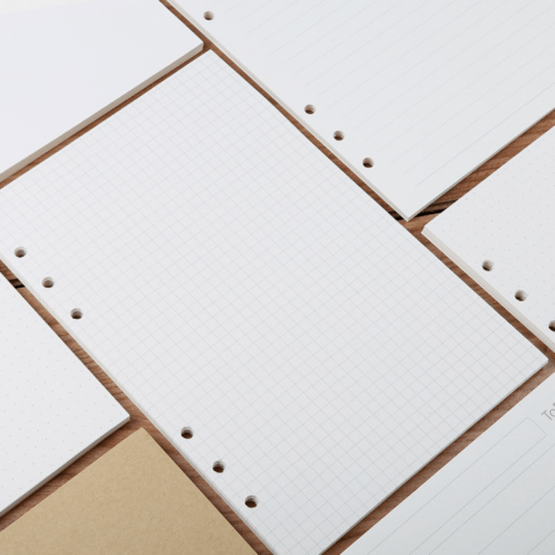 6 Hole Loose Leaf Paper Refills for Binder Notebook Planner Diary Journals