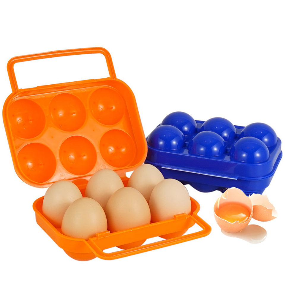 Portable 6 12 Grid Egg Storage Box for Outdoor Picnic BBQ Camping