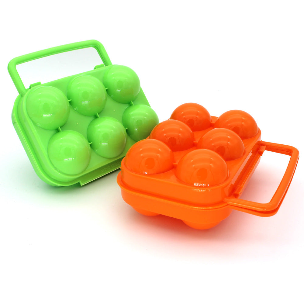 Portable 6 12 Grid Egg Storage Box for Outdoor Picnic BBQ Camping