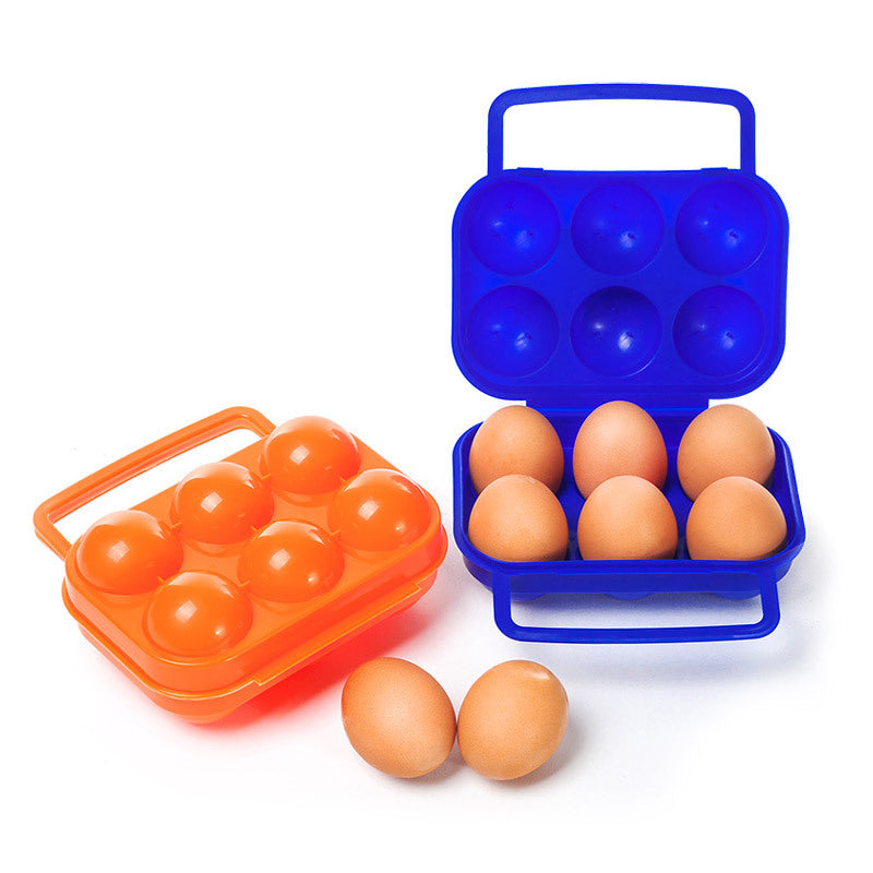 Portable 6 12 Grid Egg Storage Box for Outdoor Picnic BBQ Camping