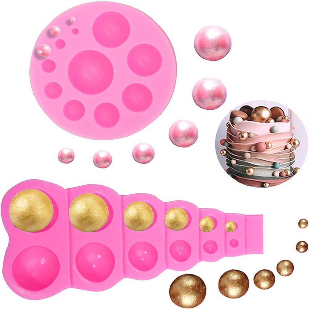 3D Pearl Fondant Mold for Chocolate and Cake Decorating