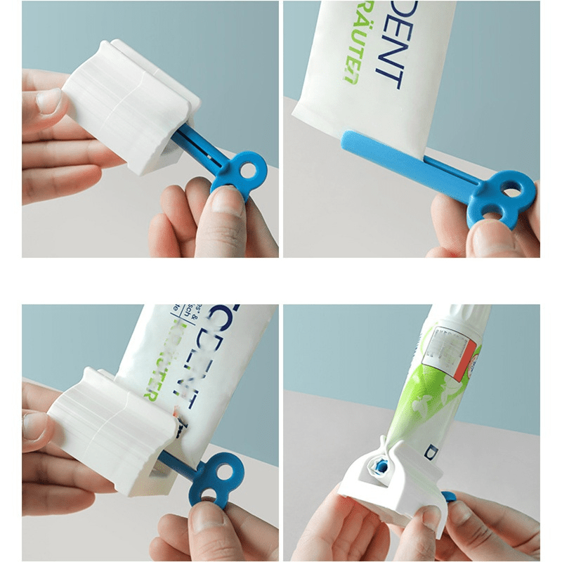 Automatic Toothpaste Dispenser Rolling Squeezer Holder